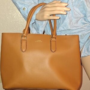 Lauren Ralph Lauren Brown Leather Tote